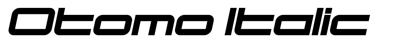 Otomo Italic Font | Webfont & Desktop | MyFonts